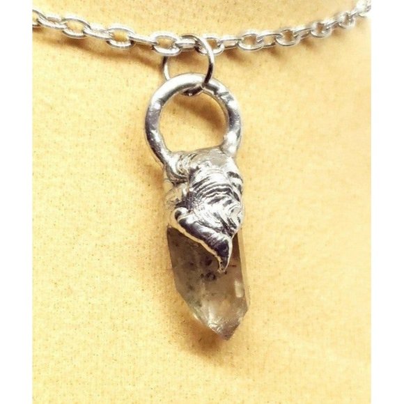 Green ghost quartz Necklace phantom quartz necklace - Picture 1 of 12